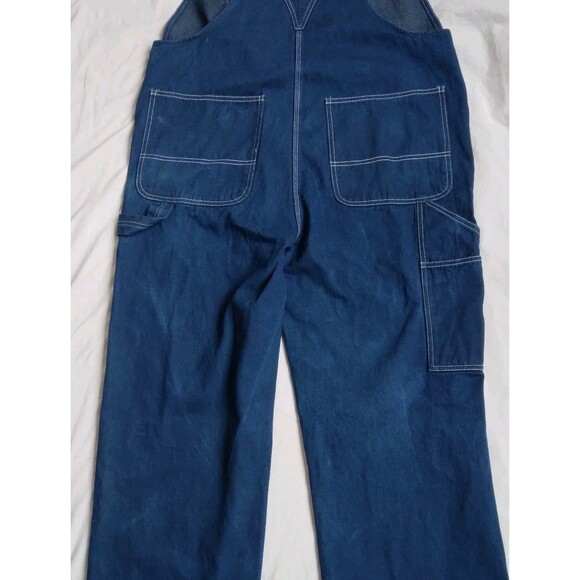 Liberty Overalls Mens Blue Denim Bib Work Bibs 42 x 32 - Picture 13 of 13